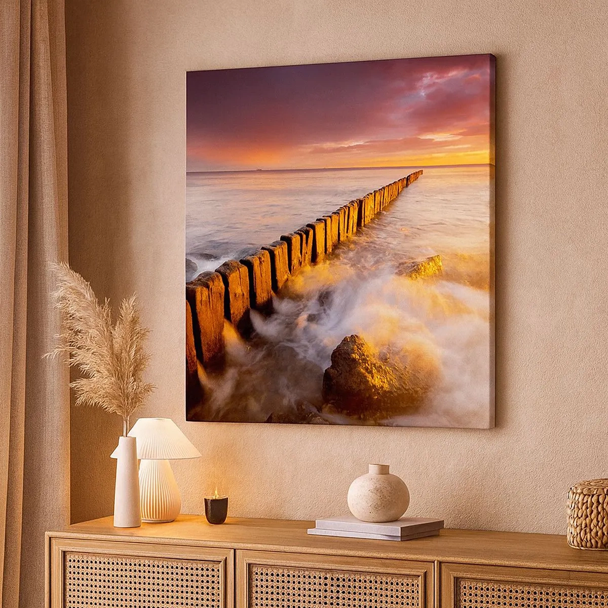 Vászonkép - A hullámok szelídsége - 30x30 cm