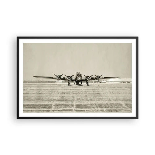 Poszter fehér keretben - Mint mindig készen - 91x61 cm