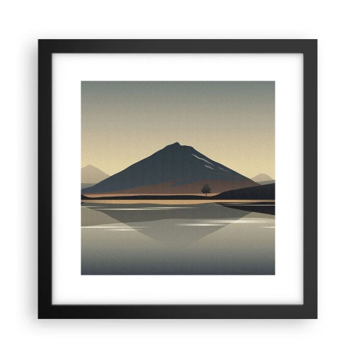 Poszter fehér keretben - Tükörreflexió - 30x30 cm