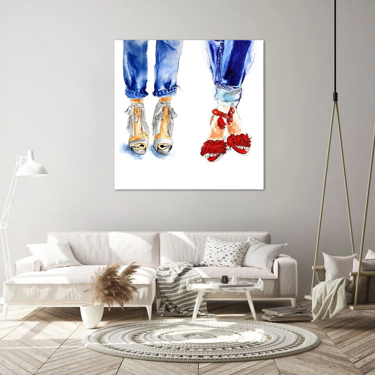 Vászonkép - Talán elmegyünk sétálni? - 70x70 cm