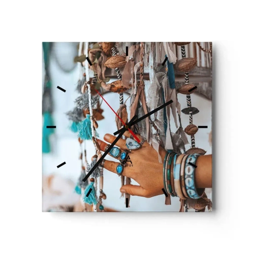 Falióra, Óra - Helyi kincsek - 40x40 cm