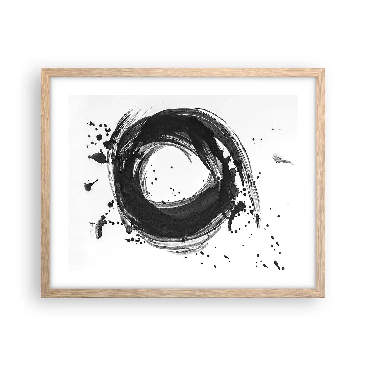 Poszter világos tölgy keretben - A teremtés örvénye - 50x40 cm