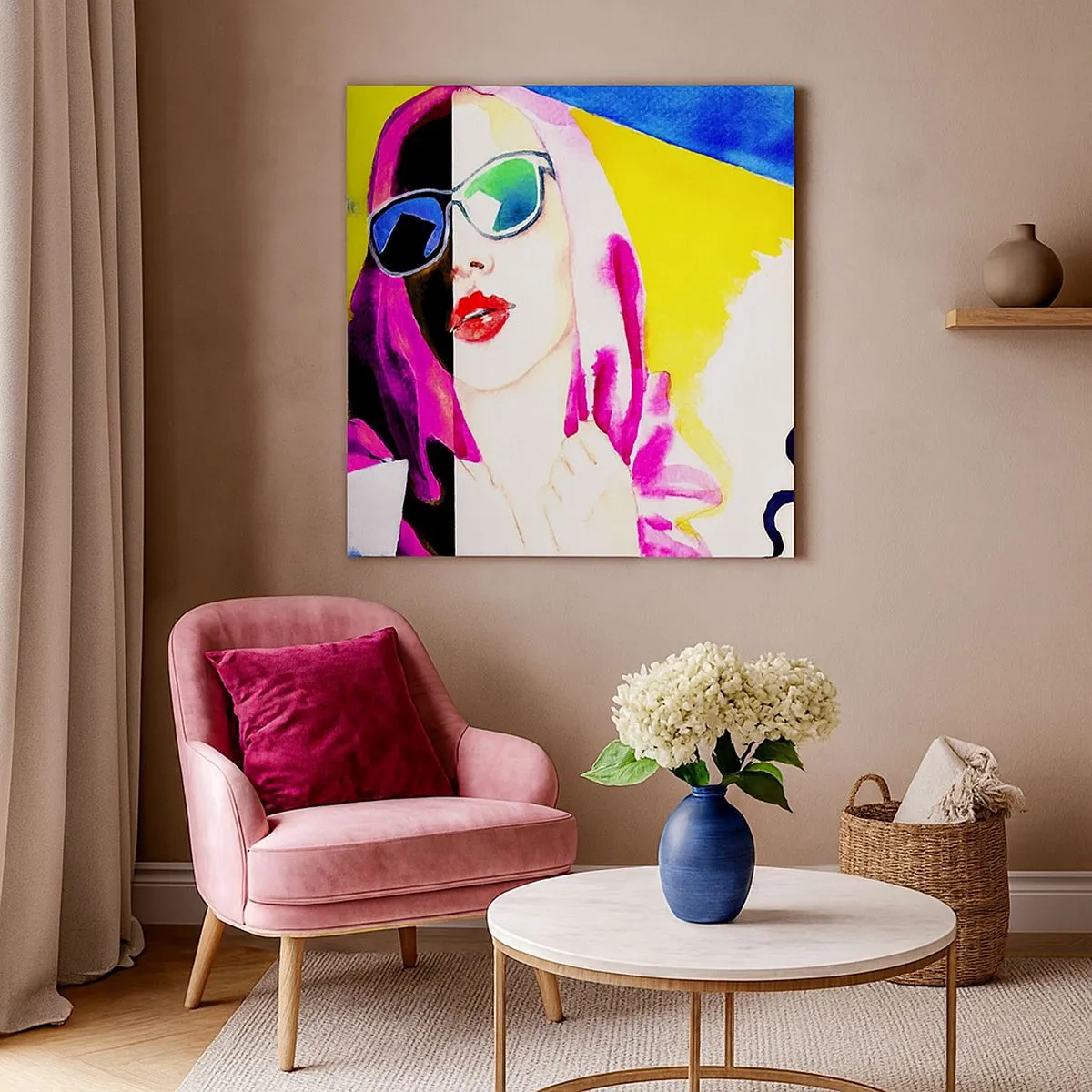 Vászonkép - Nem vagyok fehér és nem vagyok fekete - 30x30 cm