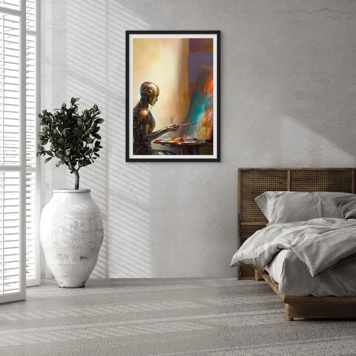 Poszter fehér keretben - A jövő művészete - 40x50 cm