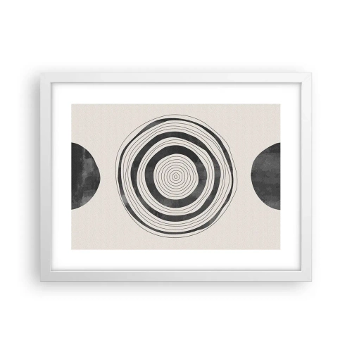 Poszter fekete keretben - Az a fontos, ami a kettő között van. - 40x30 cm