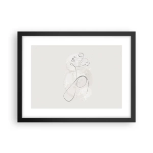 Poszter fehér keretben - A szépség spirálja - 40x30 cm