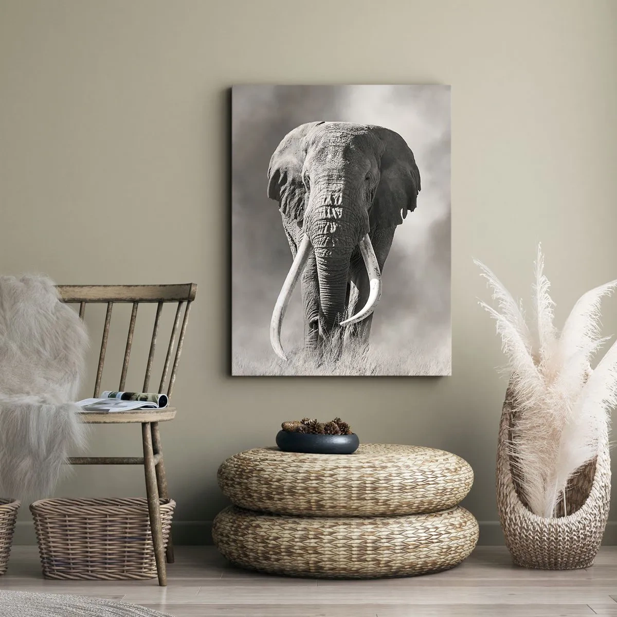 Vászonkép - Afrikai patriarcha - 55x100 cm