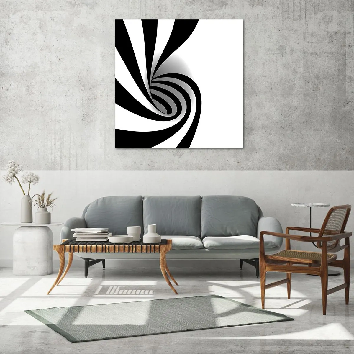 Üveg kép - És mégis forog - 40x40 cm