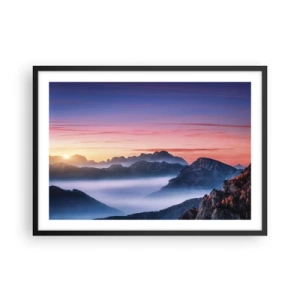 Poszter fehér keretben - A völgyek fölött - 70x50 cm