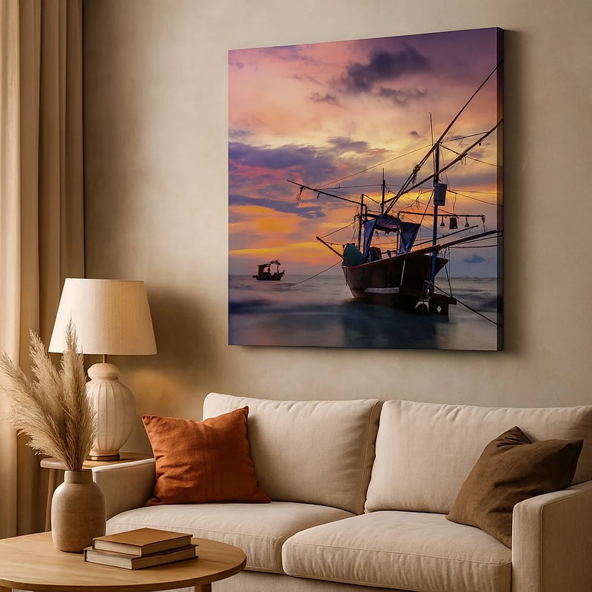 Vászonkép - Egzotikus este - 30x30 cm