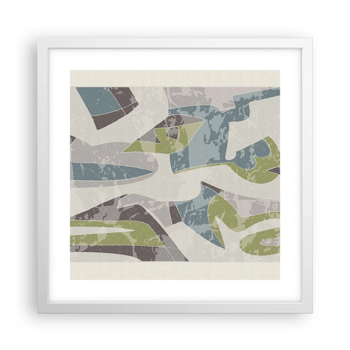 Poszter fekete keretben - Kompozíció üveg mögött - 40x40 cm