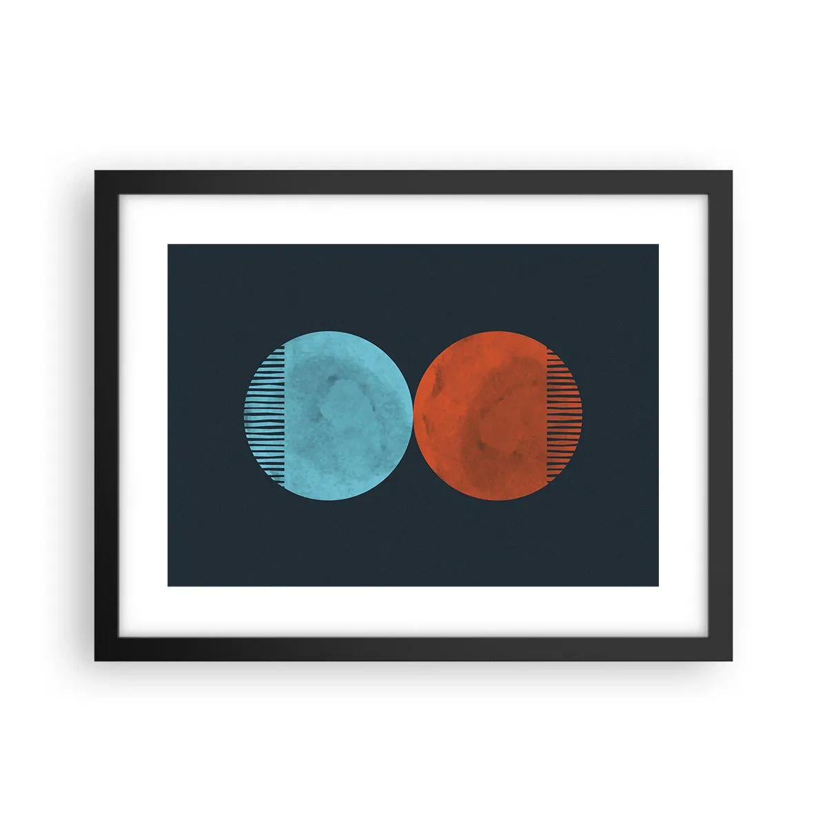 Poszter fehér keretben - Csak a geometria? - 40x30 cm