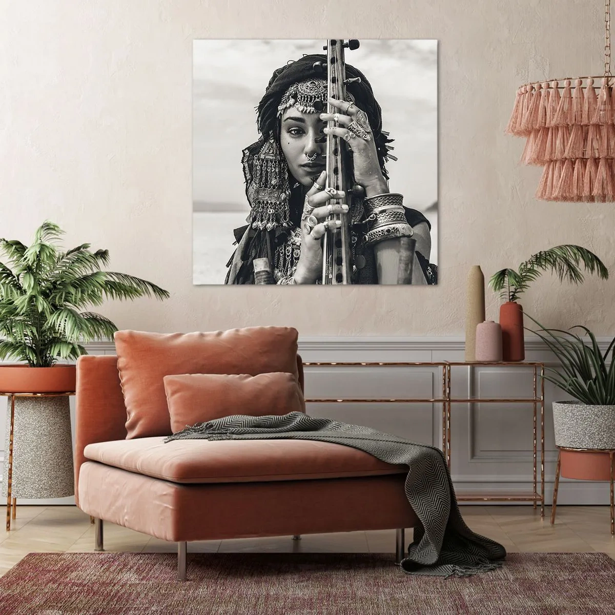 Vászonkép - Csak a keleti zene - 60x60 cm