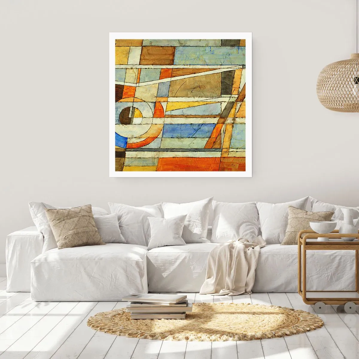 Poszter - Kubizmus az építkezésen - 40x40 cm