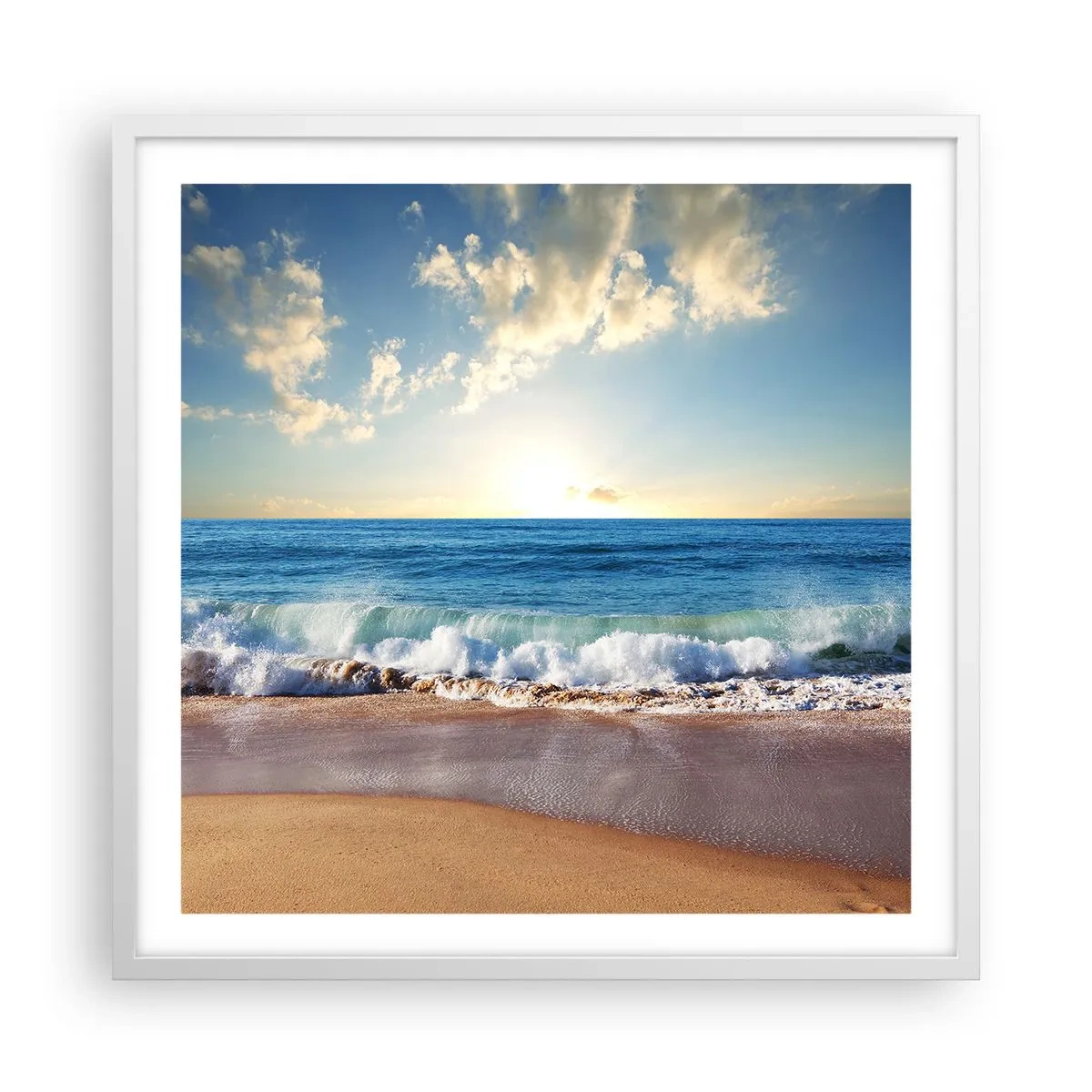 Poszter fekete keretben - Mozgás és nyugalom egyszerre - 60x60 cm