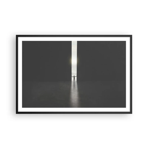Poszter fehér keretben - Egy lépés a fényes jövő felé - 91x61 cm