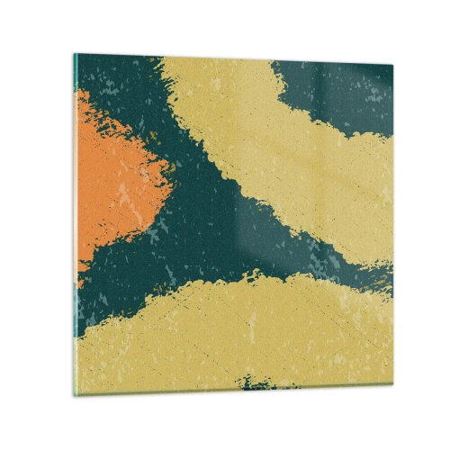 Üveg kép - Absztrakció - lassú mozgás - 70x70 cm