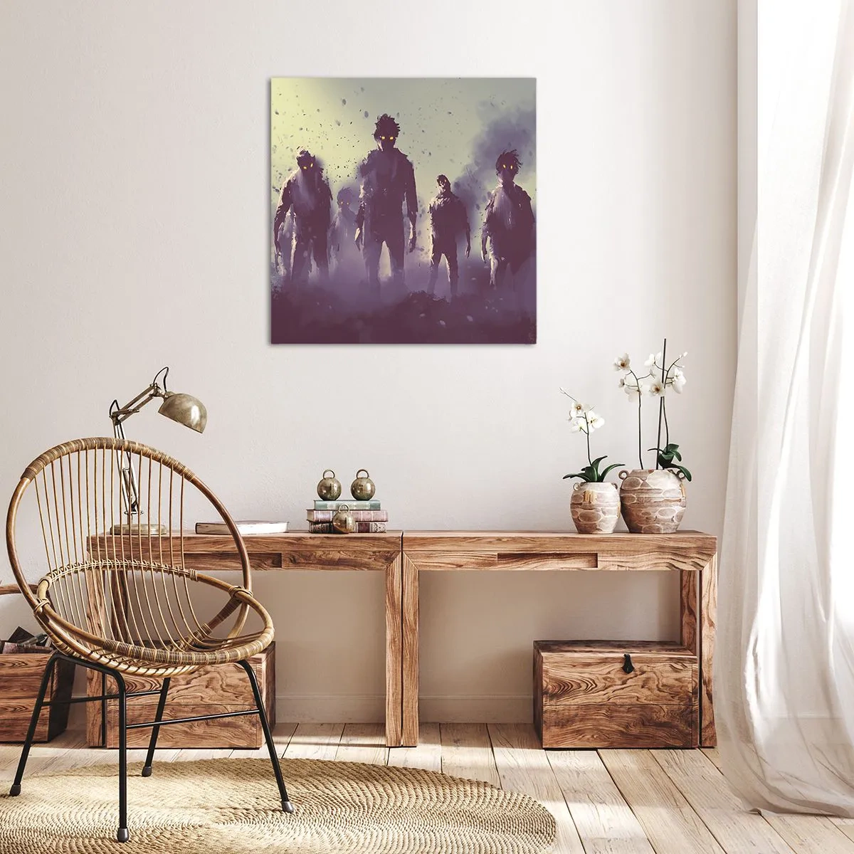 Vászonkép - Figyelj! Jönnek - 60x60 cm