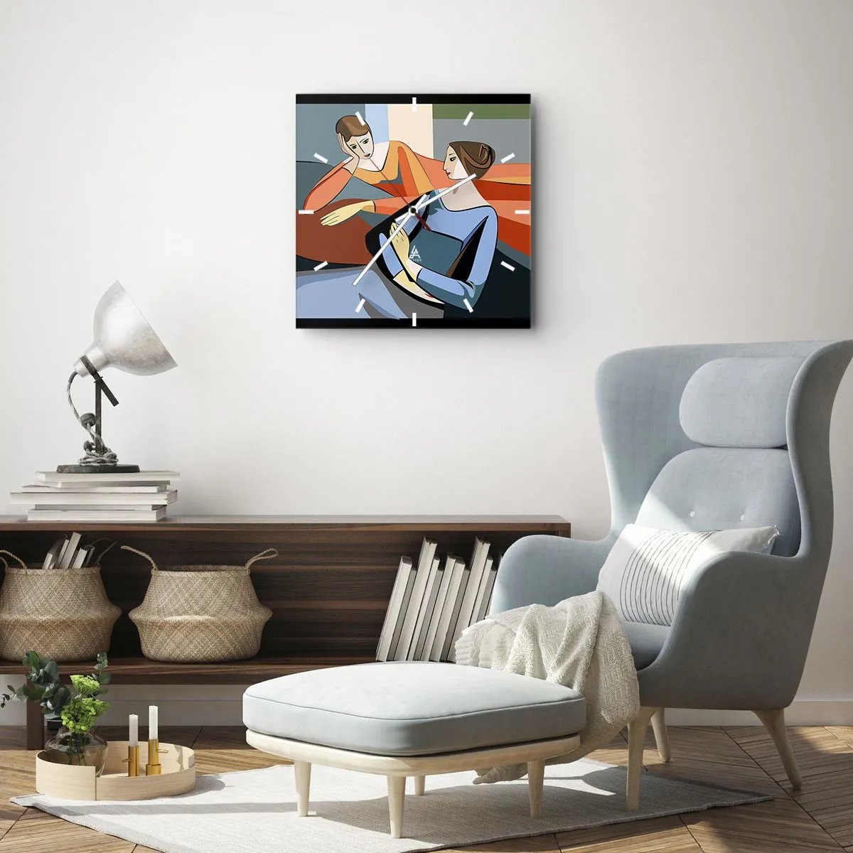 Falióra, Óra - A bizalmak pillanata - 40x40 cm