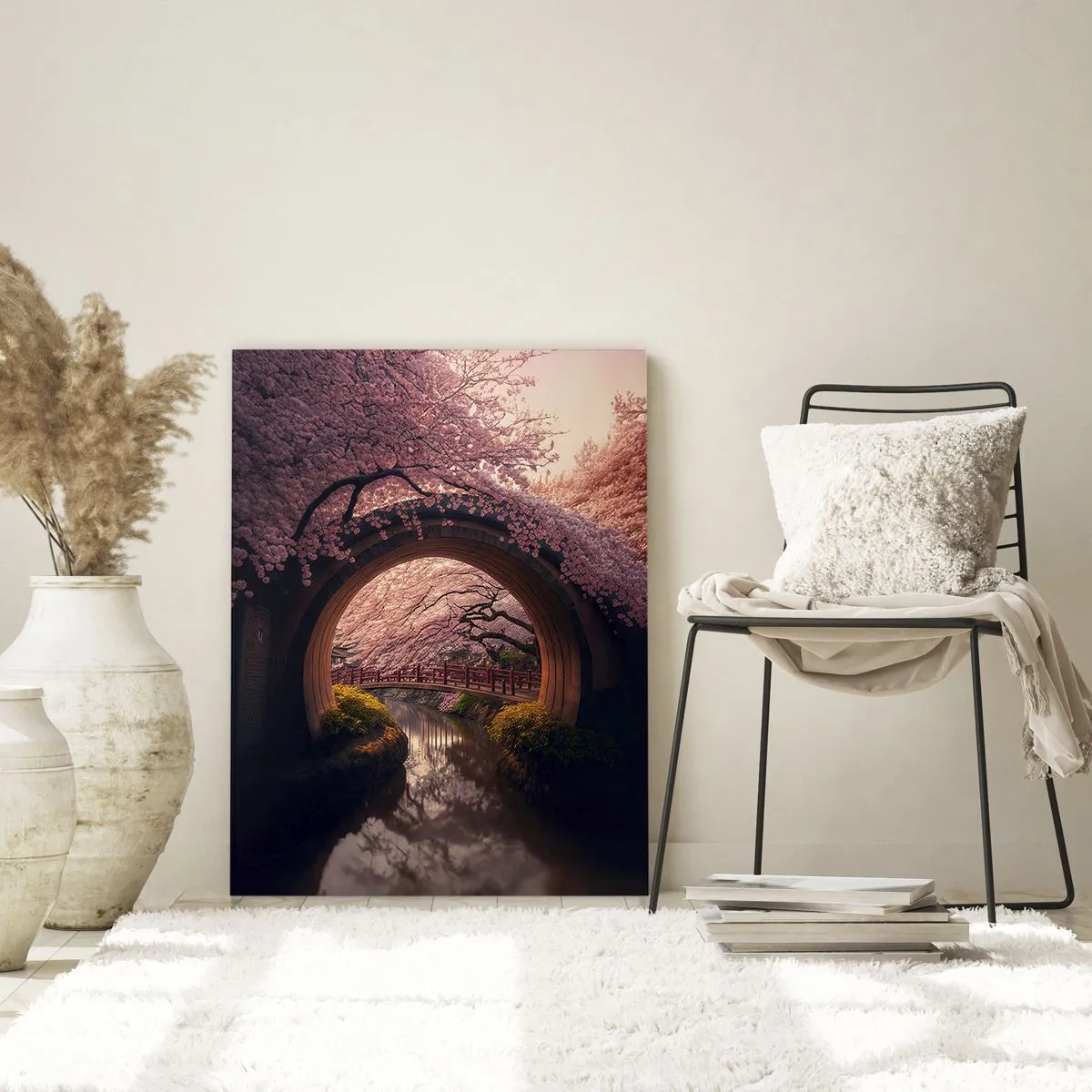 Üveg kép - Japán tavasz - 70x100 cm