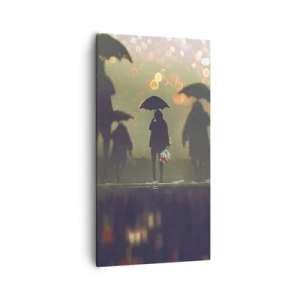 Vászonkép - Egy esőcsepp szemszögéből - 55x100 cm