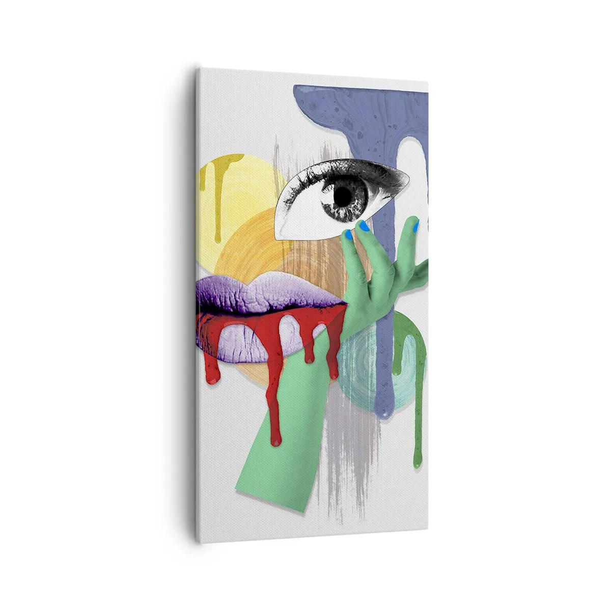 Vászonkép - Dekonstruált portré - 55x100 cm