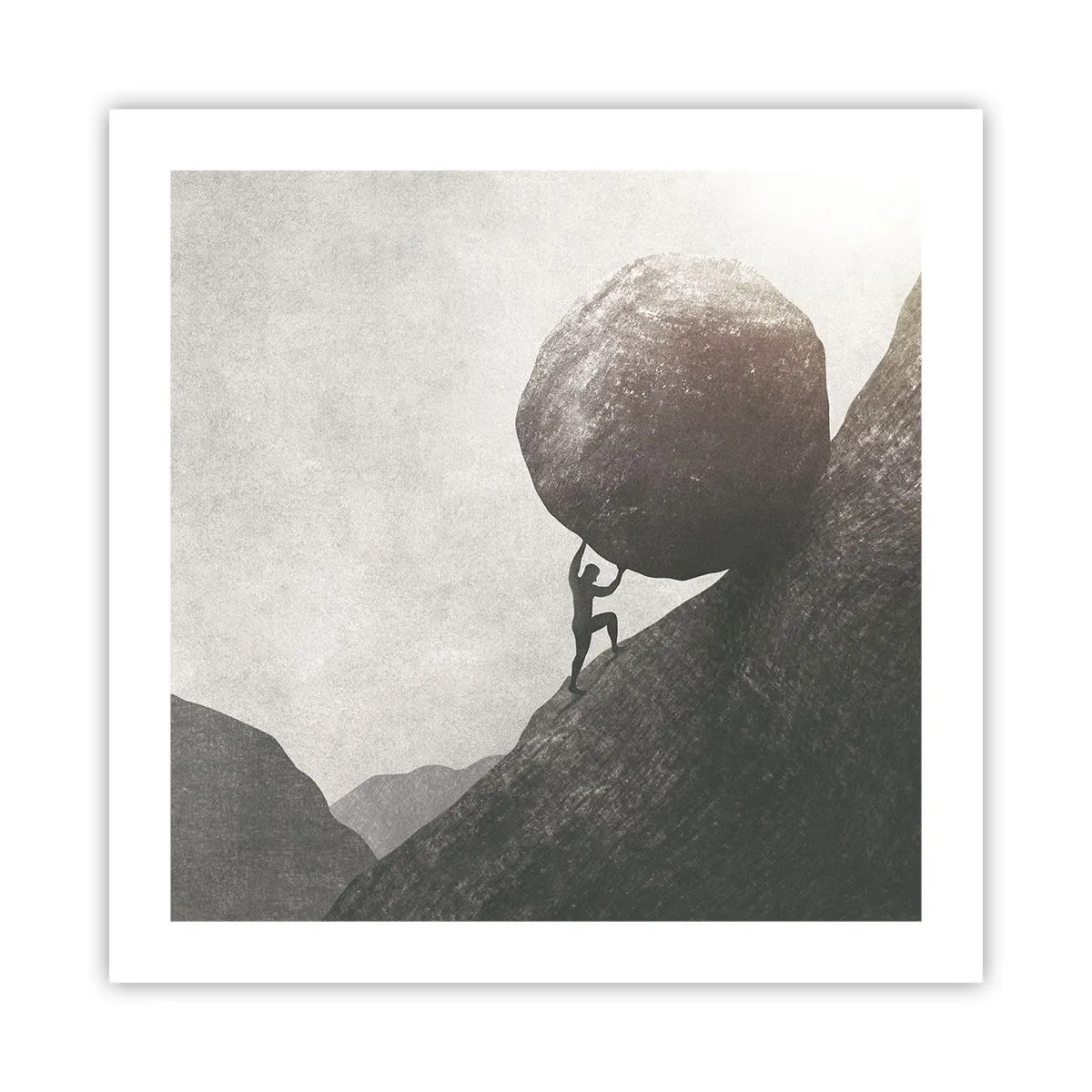 Poszter - Hiszek minden remény ellenére  - 50x50 cm