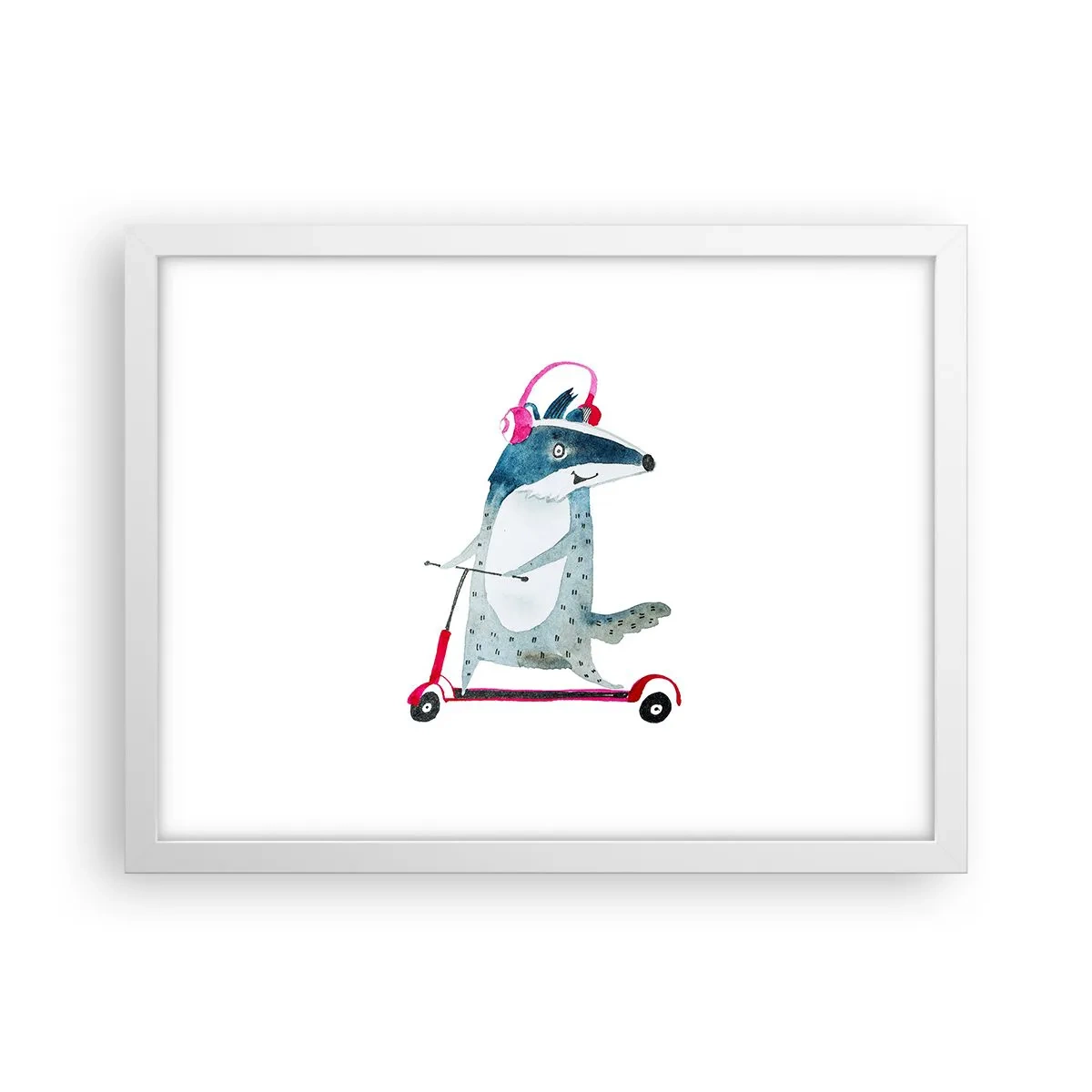 Poszter fekete keretben - Borzas örömök - 40x30 cm