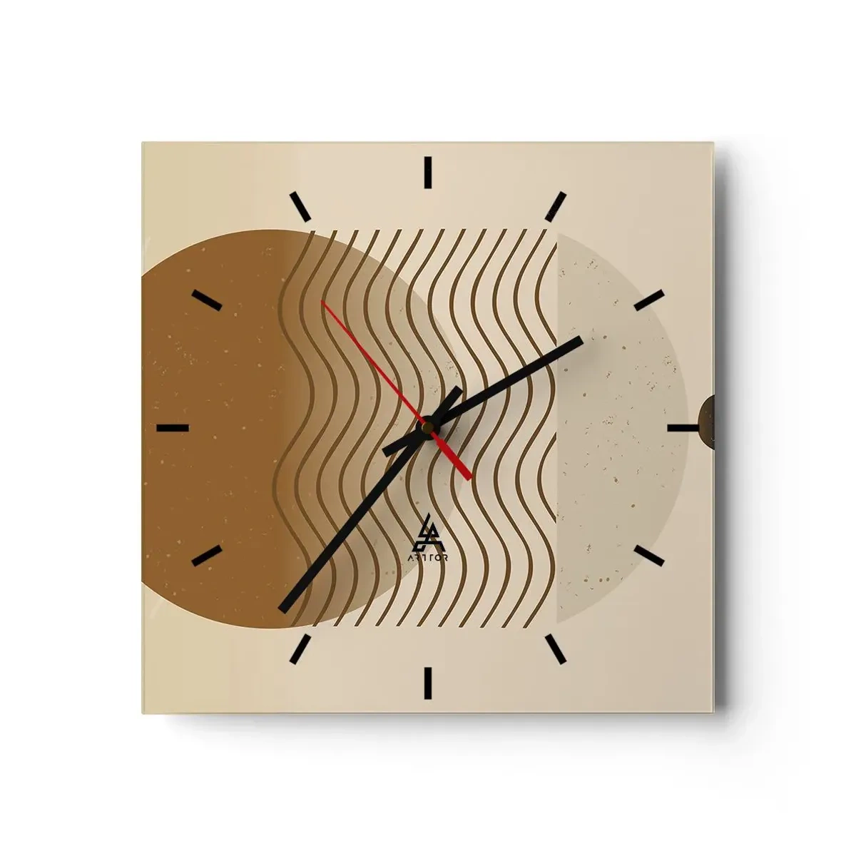 Falióra, Óra - A geometriai formák eredetéről - 40x40 cm