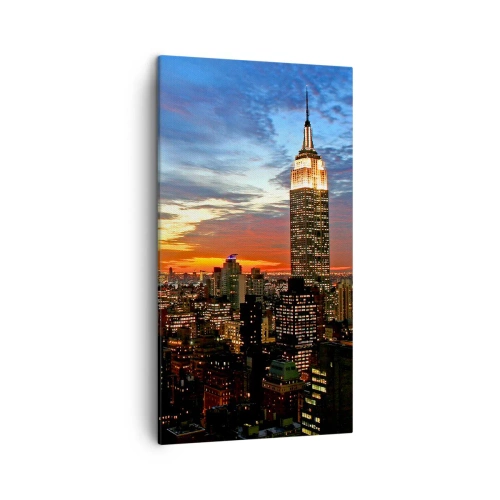Vászonkép - Fényes amerikai éjszaka - 45x80 cm