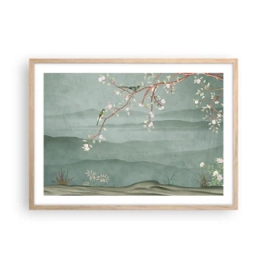 Poszter világos tölgy keretben - Tavasz, ah, te vagy az - 70x50 cm