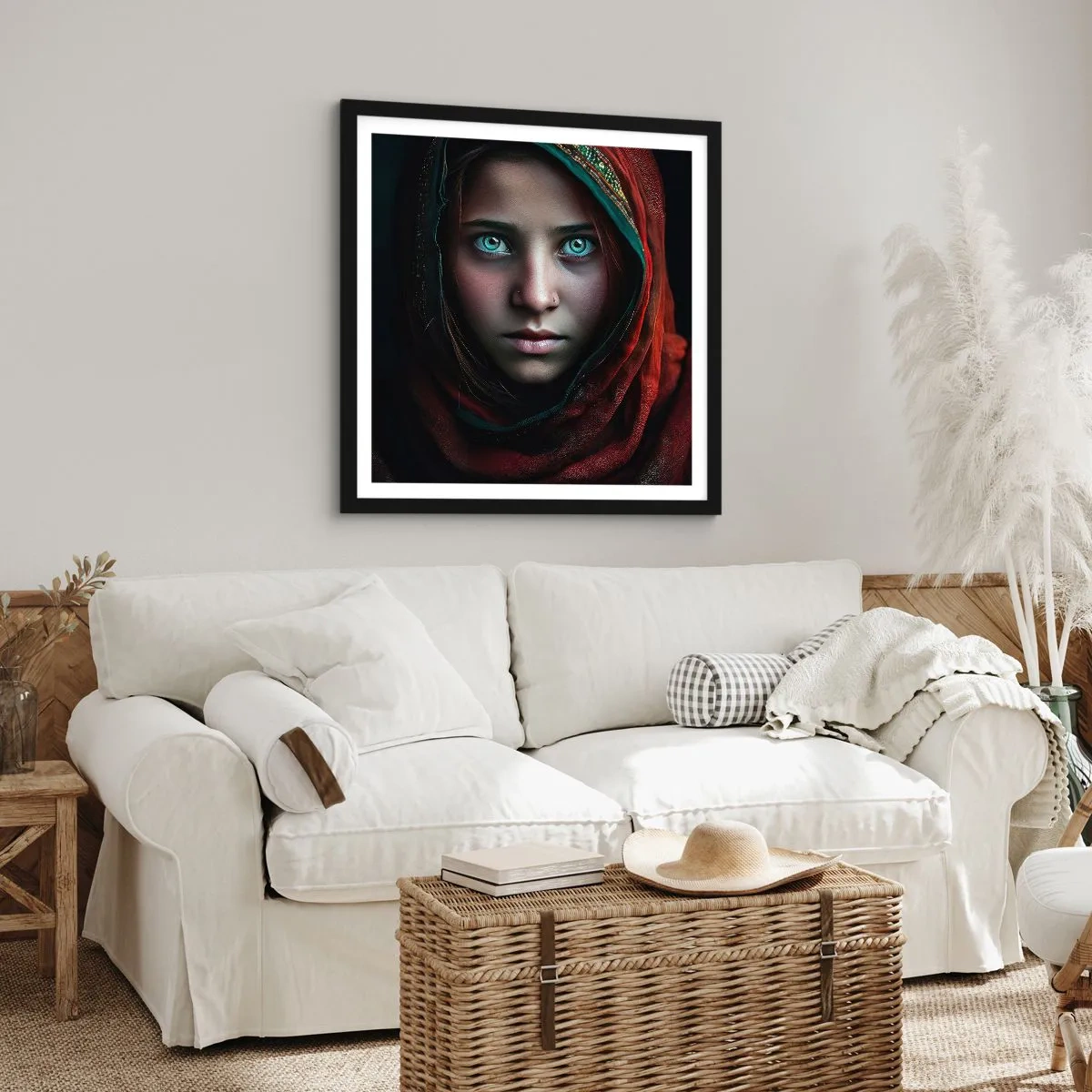 Poszter fehér keretben - Keleti hercegnő - 50x50 cm