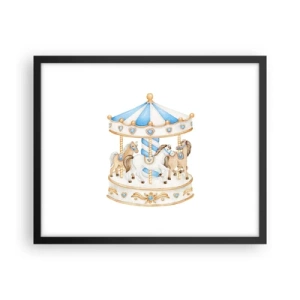 Poszter fehér keretben - Édes gyermekkor - 50x40 cm