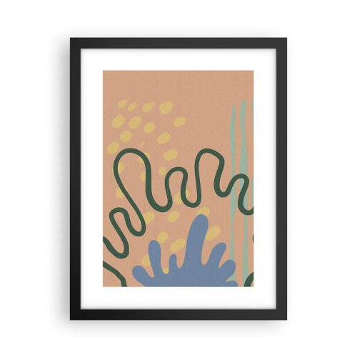 Poszter fehér keretben - Absztrakció: a természet sokszínűsége - 30x40 cm