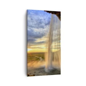 Vászonkép - Cseppfátyol mögötti világ - 45x80 cm