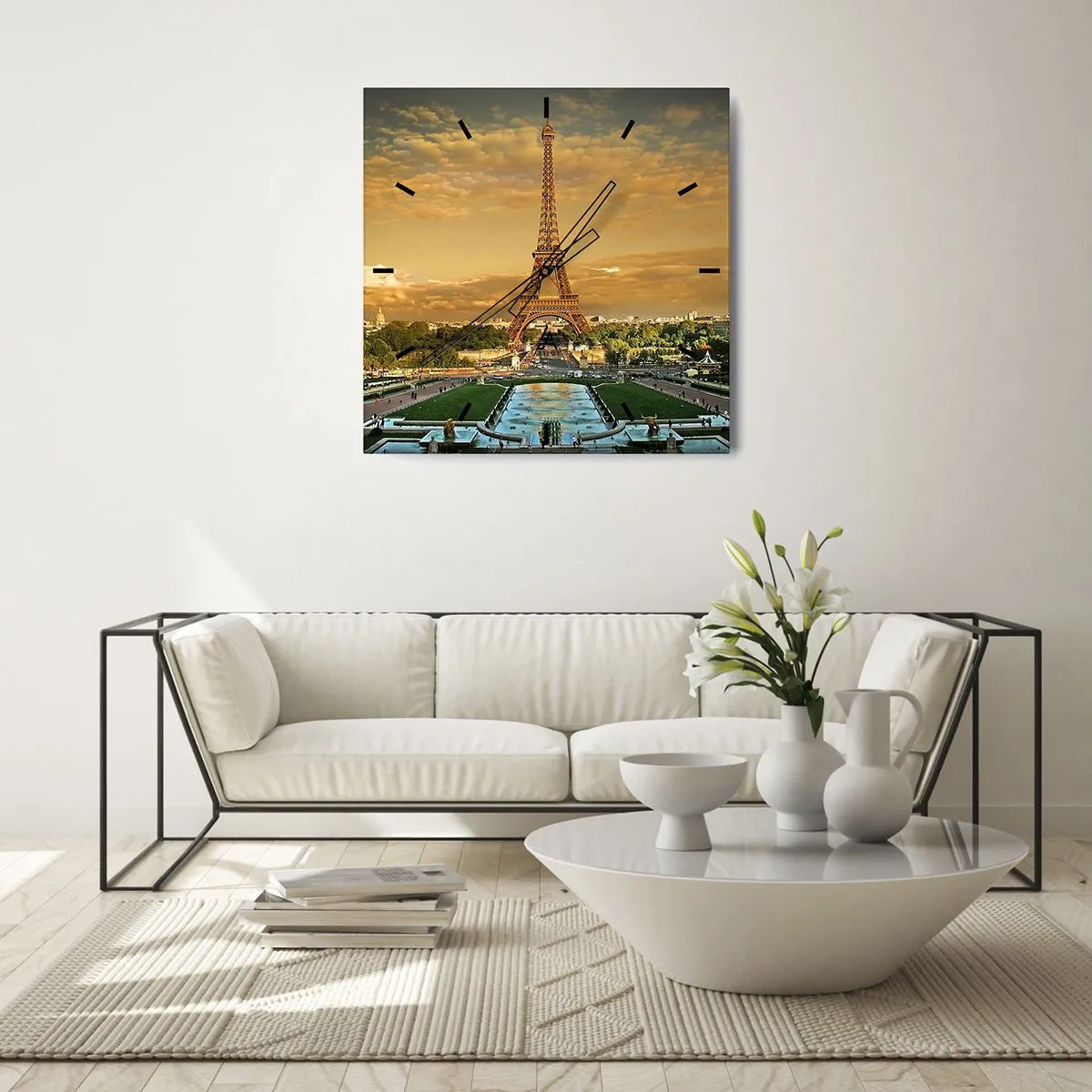 Falióra, Óra - Párizs királynője - 40x40 cm