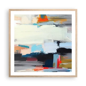 Poszter világos tölgy keretben - Van rá módszer? - 60x60 cm