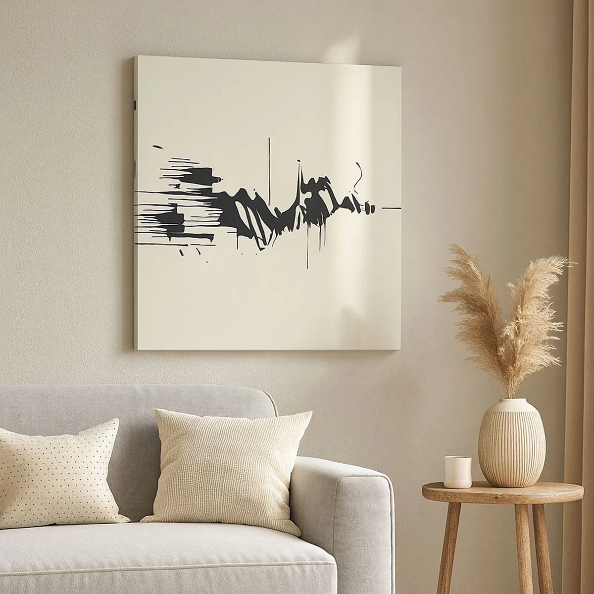 Vászonkép - Sietős absztrakció - 30x30 cm