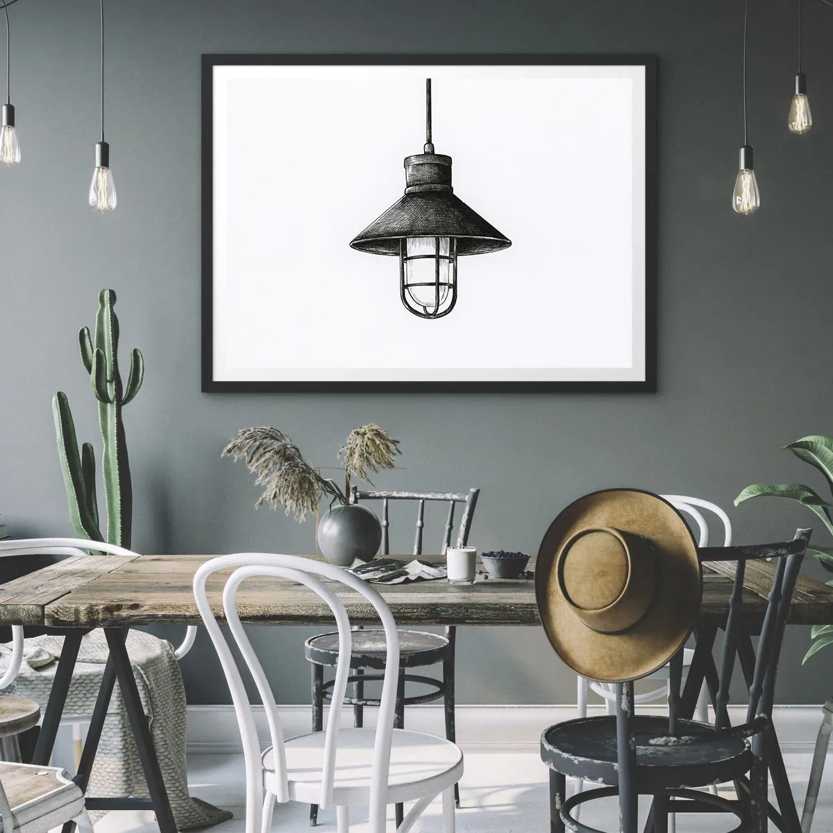 Poszter fehér keretben - Mint évekkel ezelőtt... - 100x70 cm