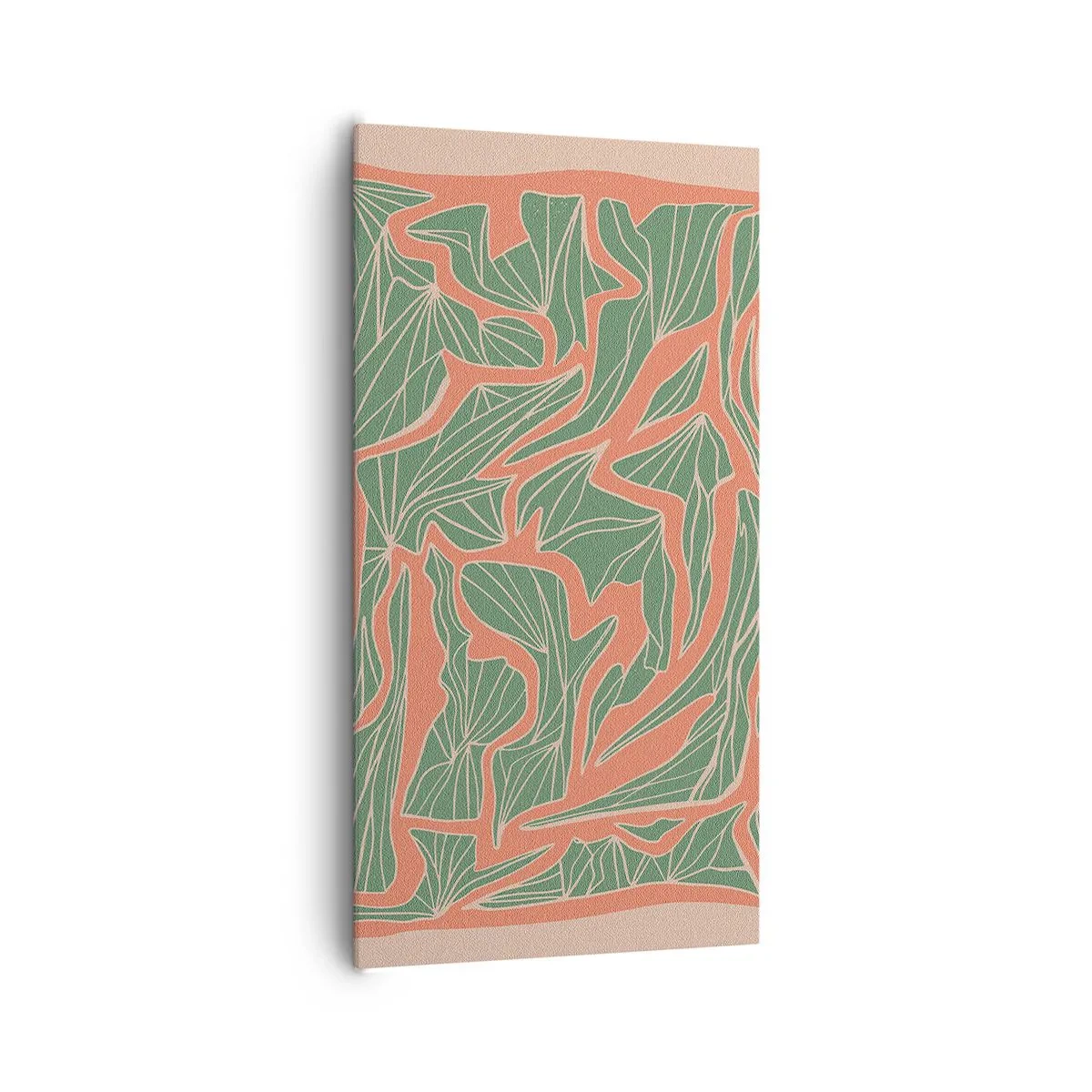 Vászonkép - A korall és a zöld közötti küzdelem - 65x120 cm