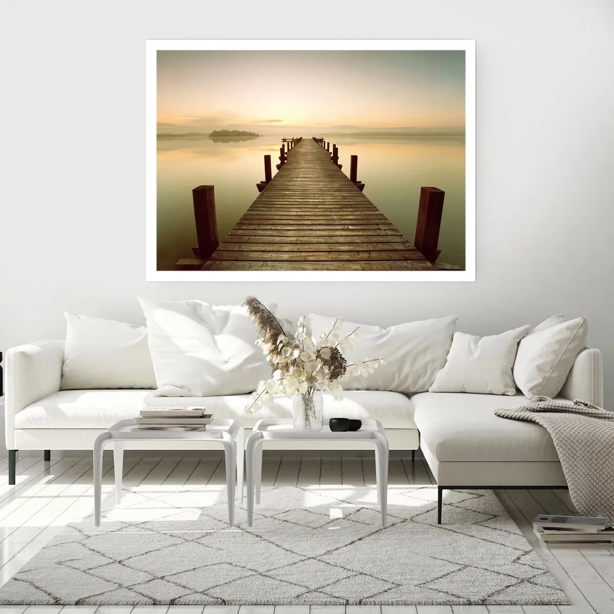 Poszter - Hajnal előtt, hajnal, fény - 100x70 cm