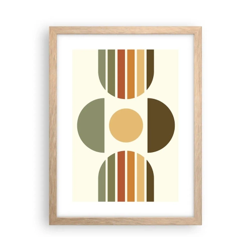 Poszter világos tölgy keretben - A Föld színeiben - 30x40 cm