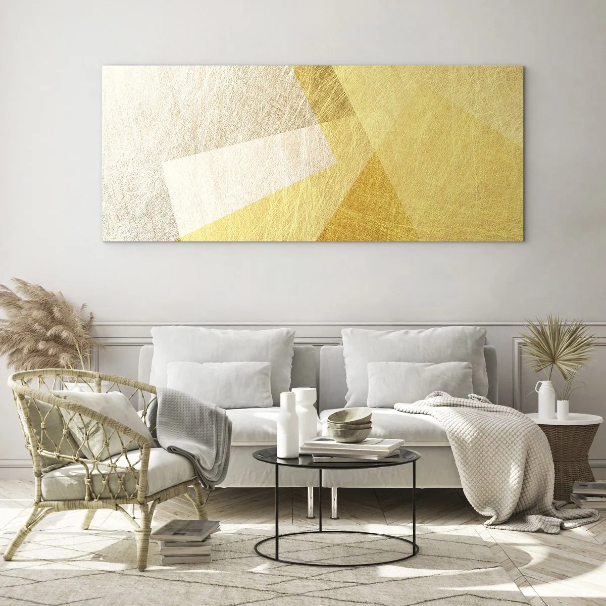 Üveg kép - A geometria időjárása - 100x40 cm