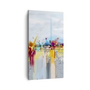Vászonkép - Az öröm hídja az élet folyóján - 45x80 cm