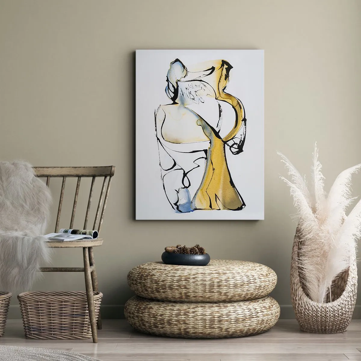 Vászonkép - Üveg absztrakció - 80x120 cm