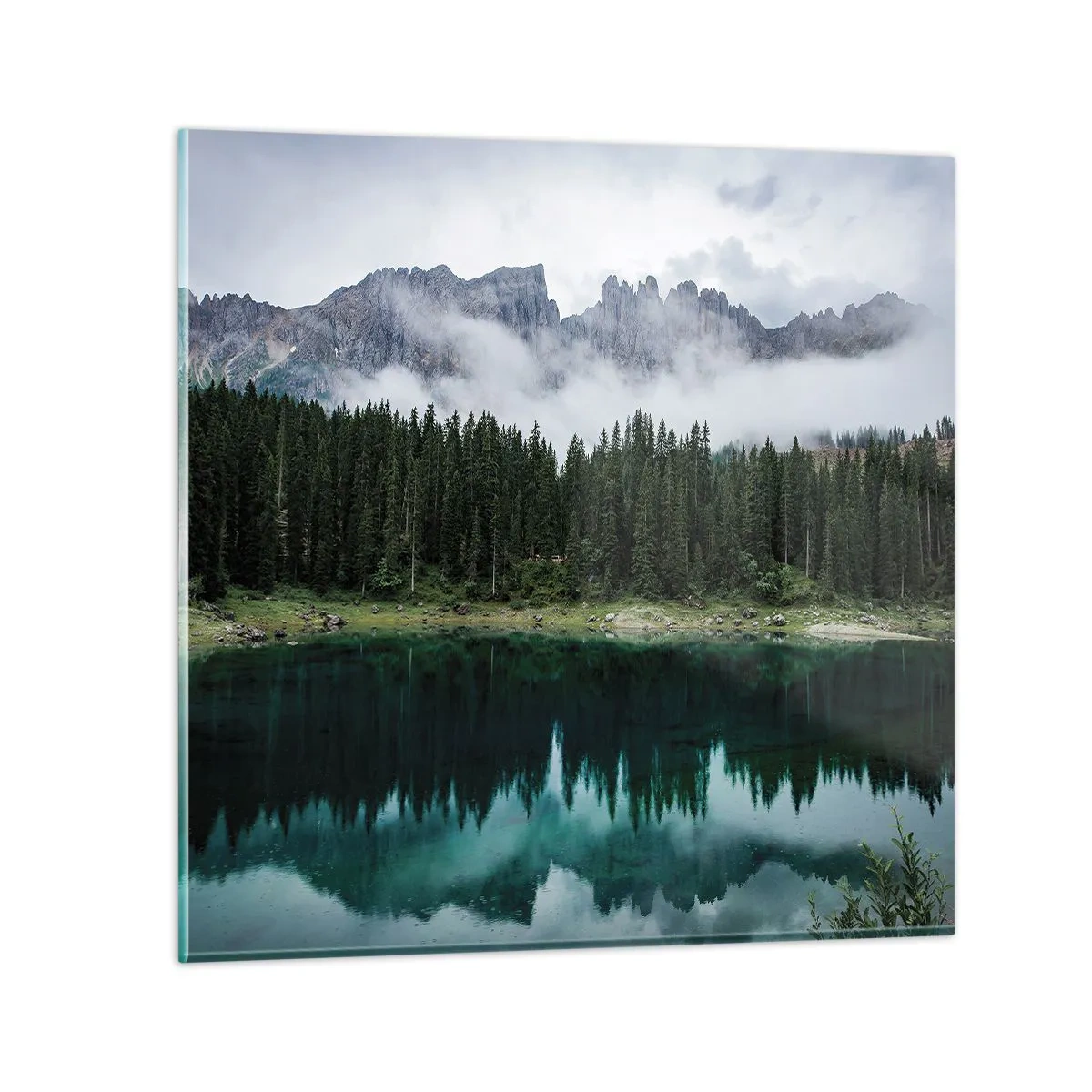 Üveg kép - Csitt, csit, ne zavard fel az állóvizet... - 60x60 cm