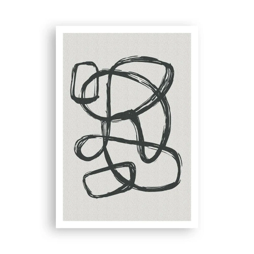 Poszter - Hurkolt absztrakció - 70x100 cm