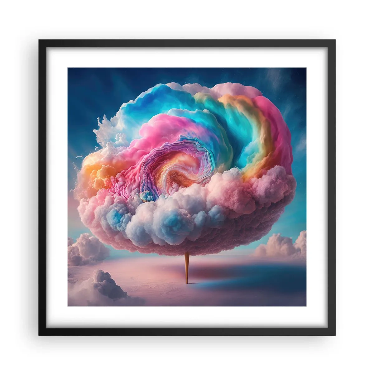 Poszter fehér keretben - Álom egy vidámparkról - 50x50 cm