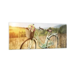 Üveg kép - Itt maradok egy darabig - 100x40 cm