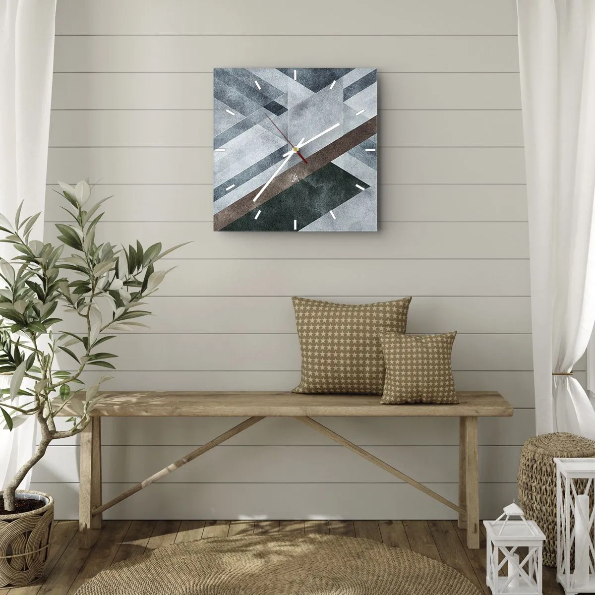 Falióra, Óra - A geometria kifinomult eleganciája - 30x30 cm